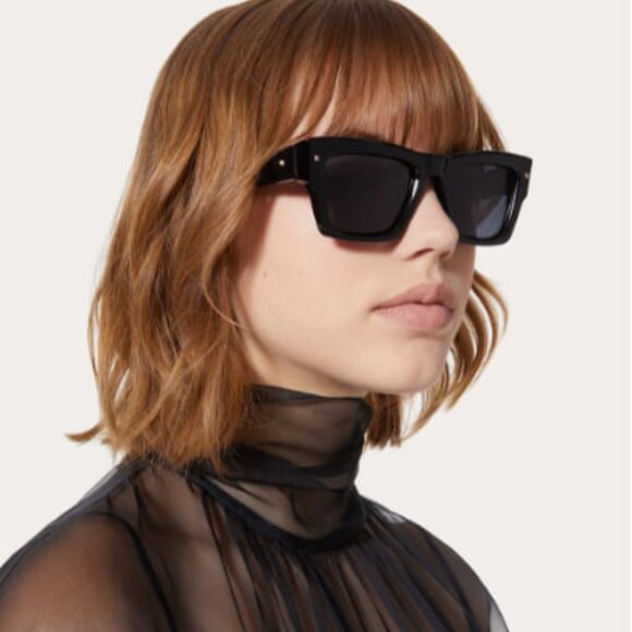 NEW VALENTINO XXII VLS-106A BLACK UNISEX SUNGLASSES VALENTINO main image 8